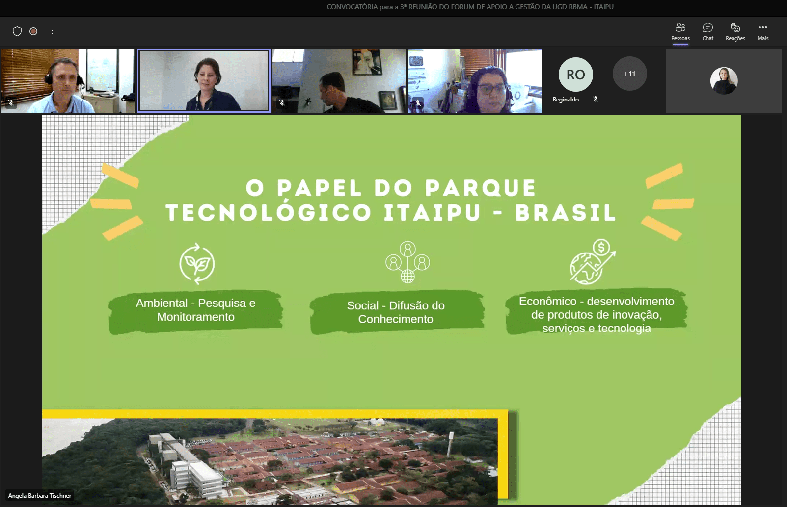 Acoes de sustentabilidade do Parque Tecnologico Itaipu